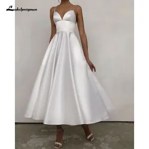 Roycebridal Short Princess Wedding Dresses Off The Shoulder Bridal Gowns Dresses Elegant Satin Vestido De Novia Custom Made
