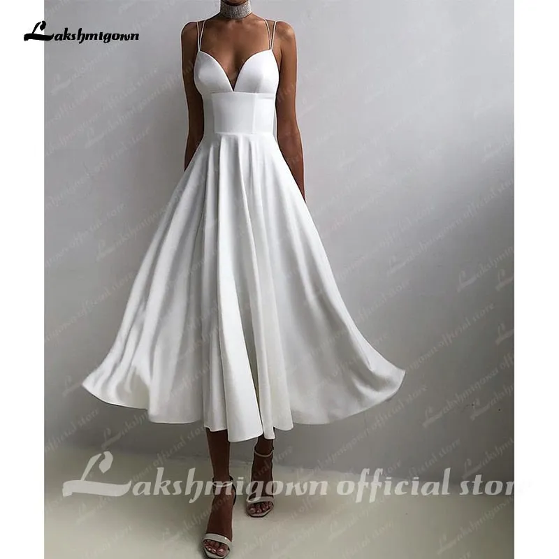 Roycebridal Short Princess Wedding Dresses Off The Shoulder Bridal Gowns Dresses Elegant Satin Vestido De Novia Custom Made