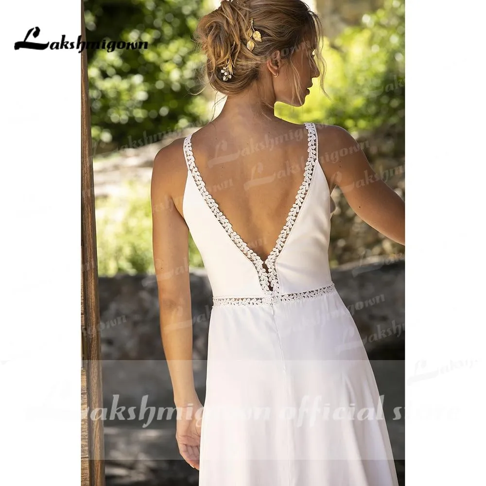 Roycebridal Simple Beach Wedding Dress Princesse A Line