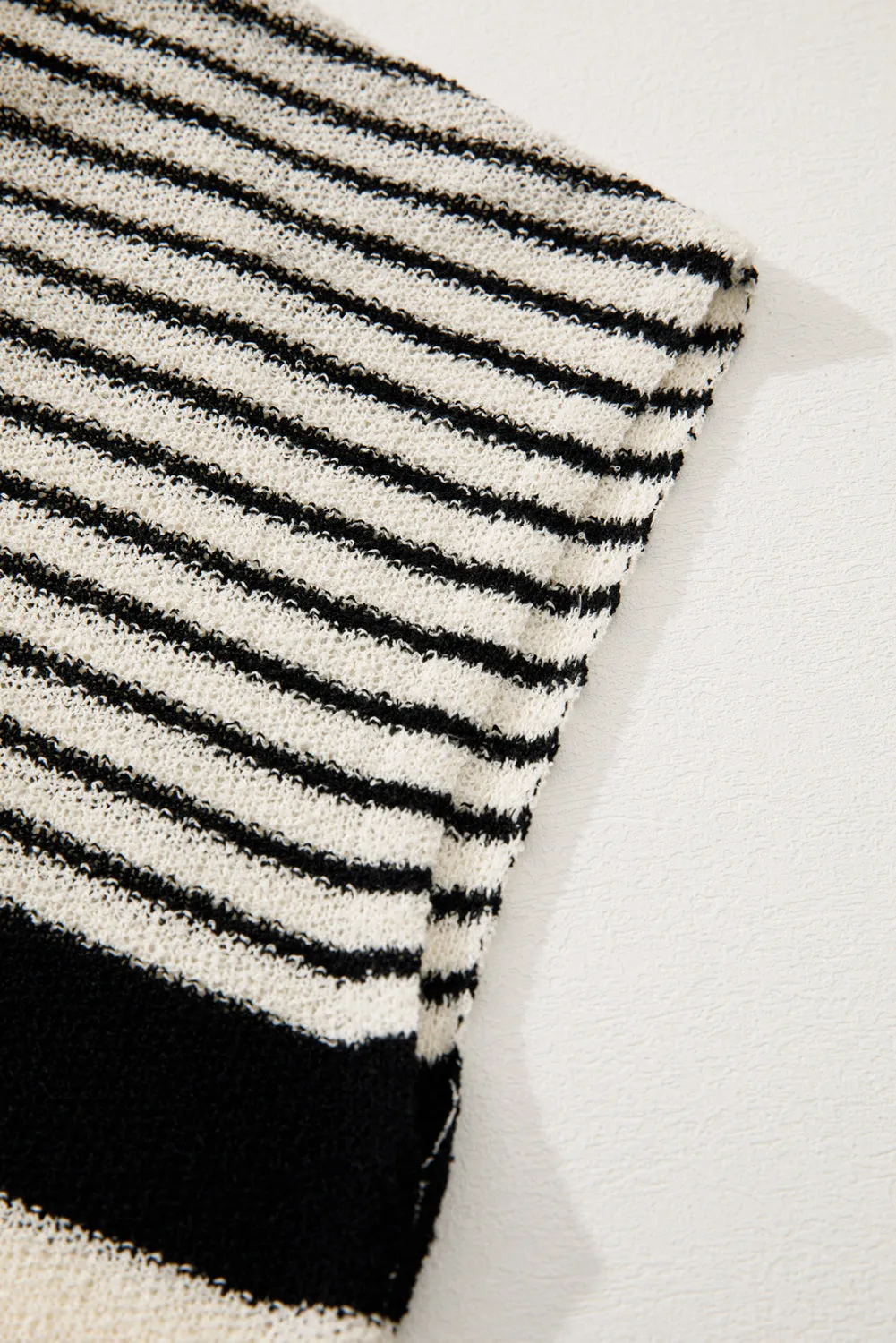 Sabrina Black Stripe Top