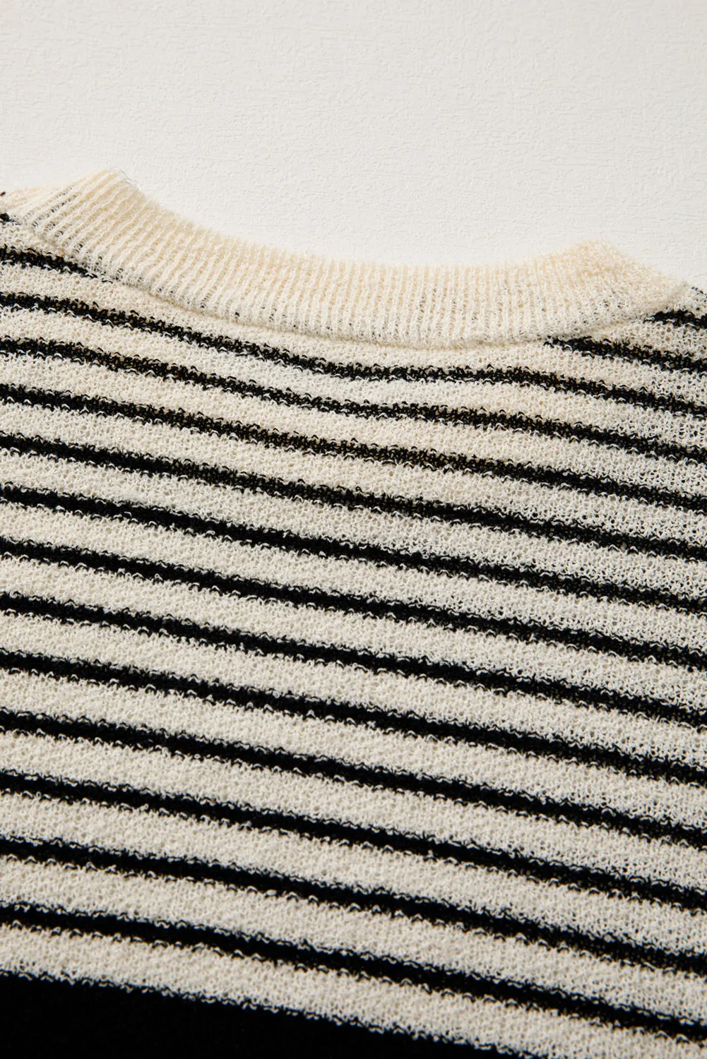 Sabrina Black Stripe Top