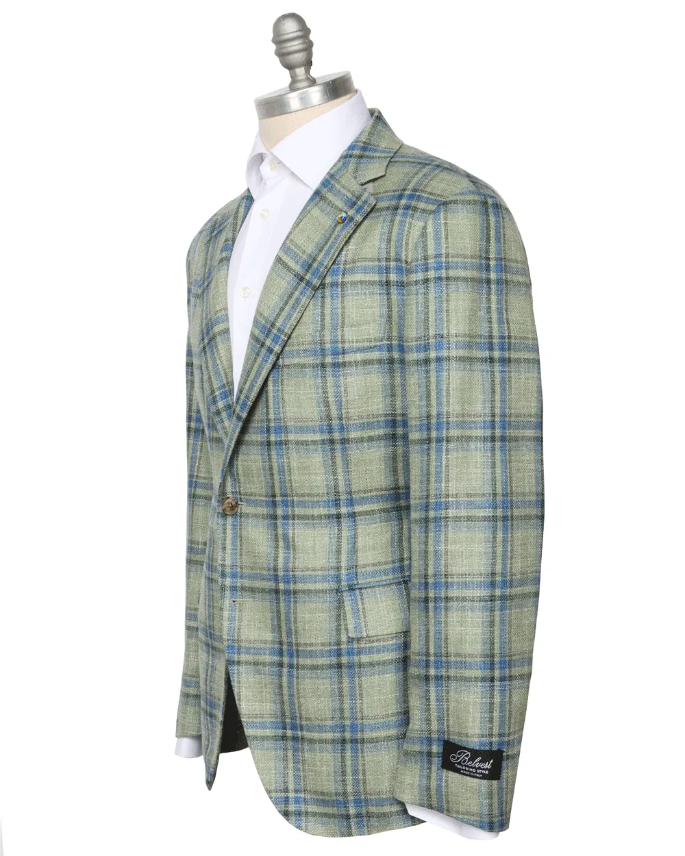 Sage and Blue Plaid Sportcoat