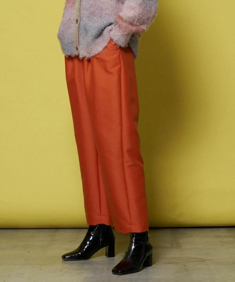 【SALE】T/W Two Tuck Wide Straight Tapered Pants
