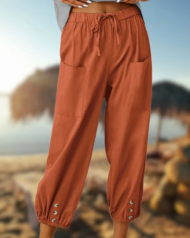 Sara- Lässige Leinenhosen für Frauen
