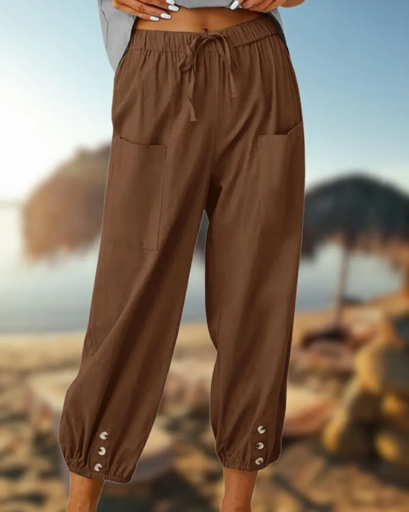 Sara- Lässige Leinenhosen für Frauen
