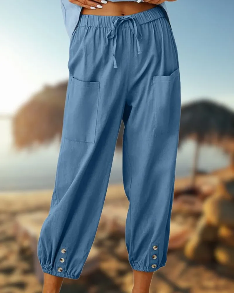 Sara- Lässige Leinenhosen für Frauen
