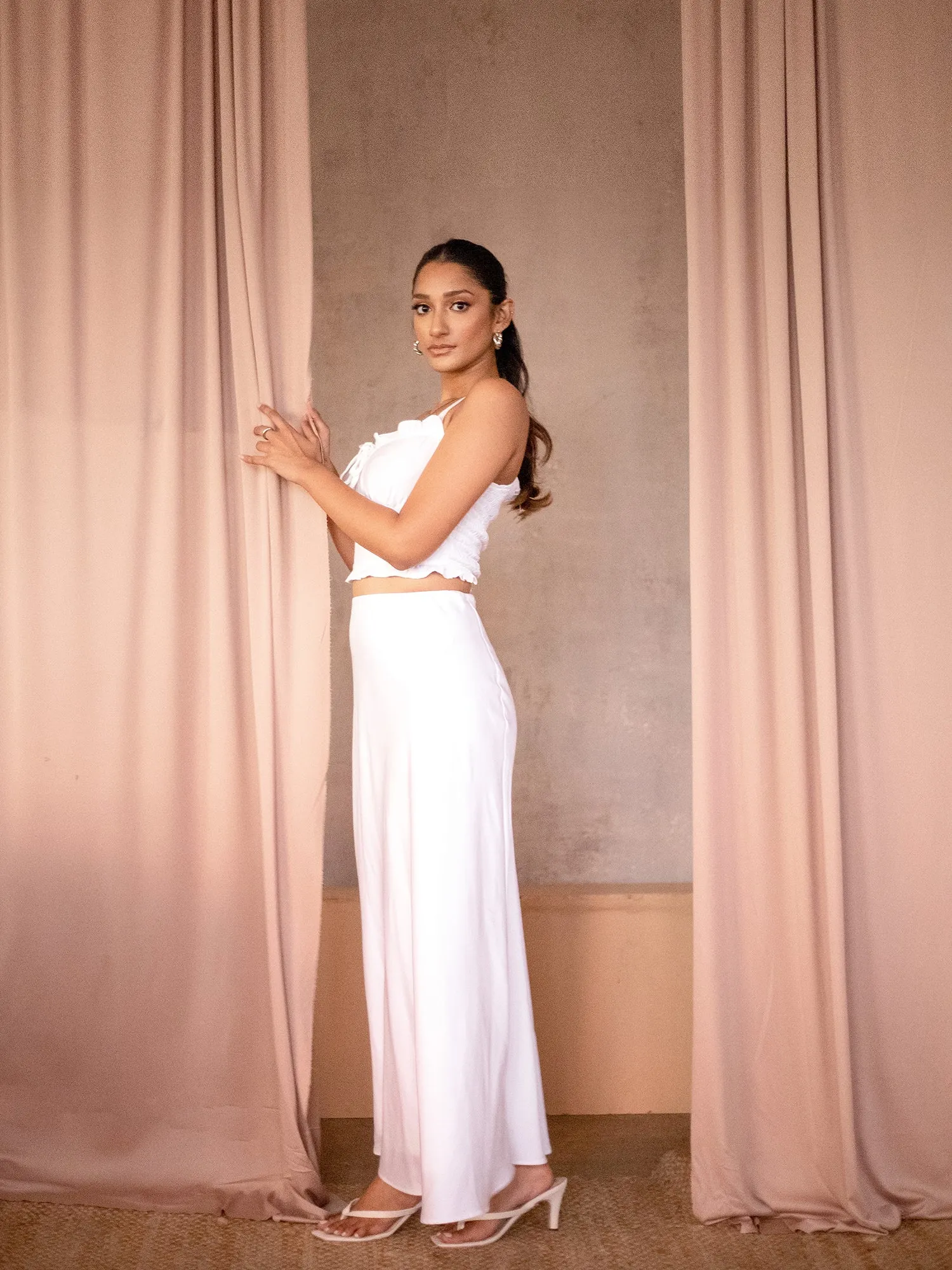 Satin Bias Skirt