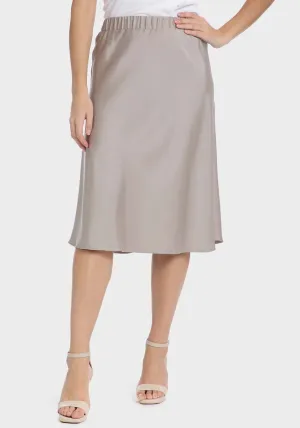 Satin skirt - Sand