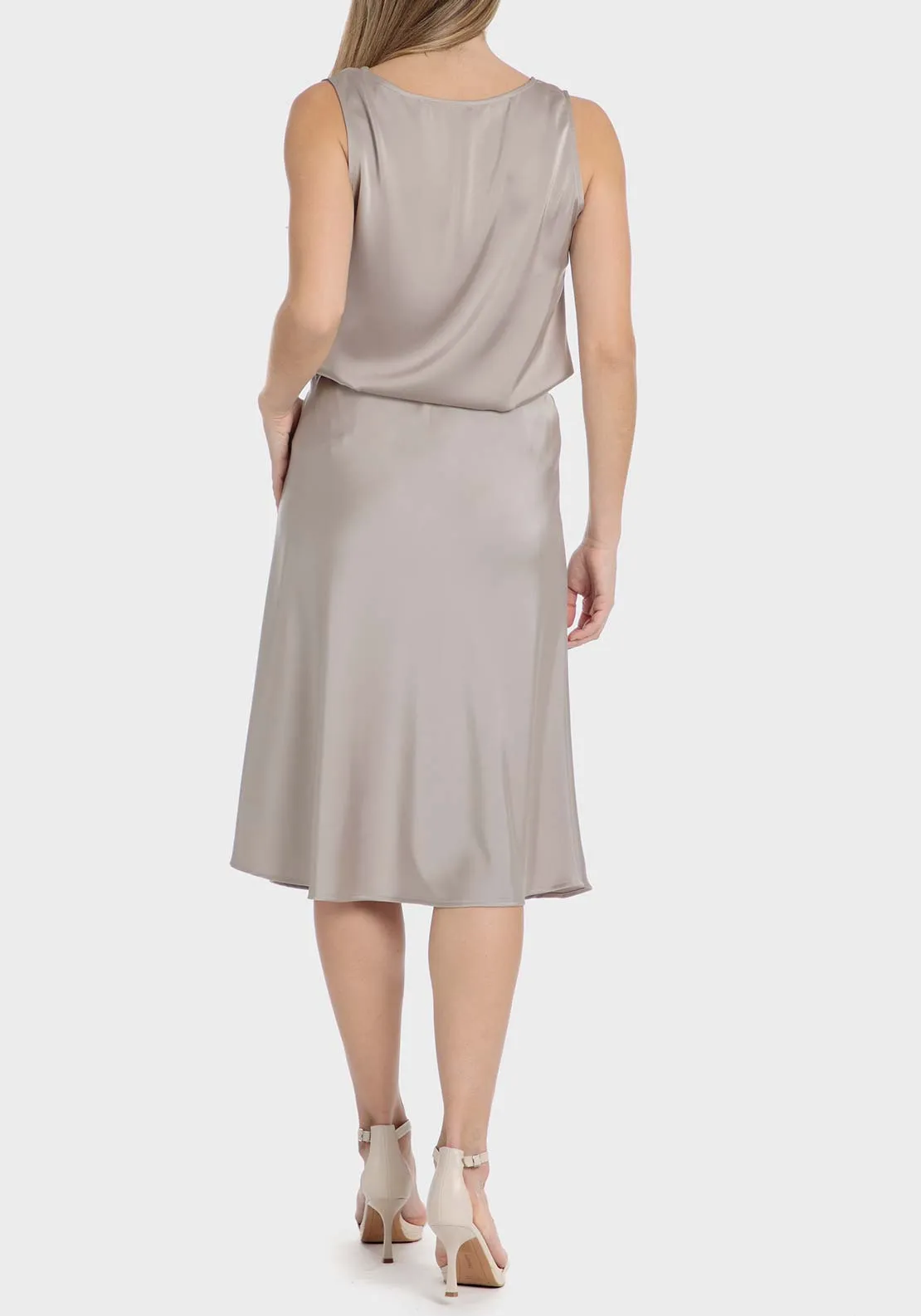 Satin skirt - Sand