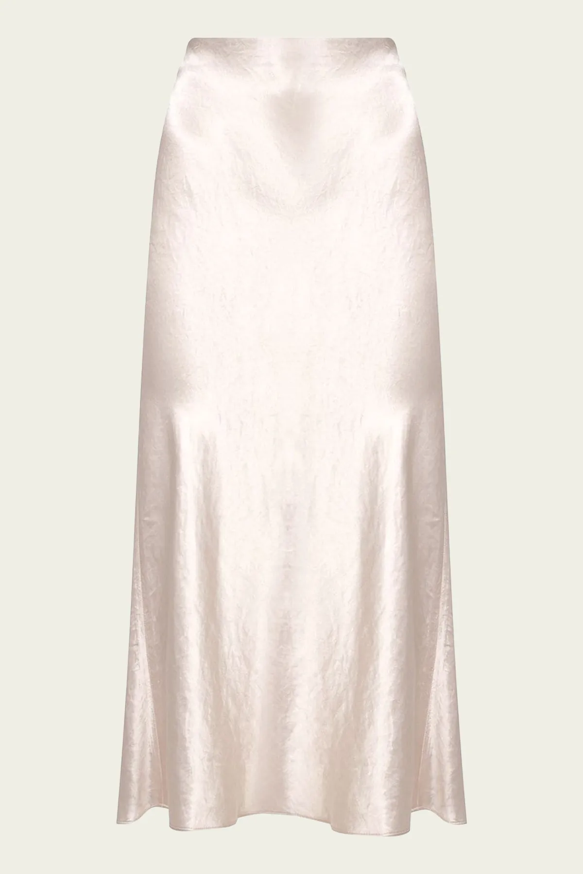 Satin Slip Skirt in Champagne