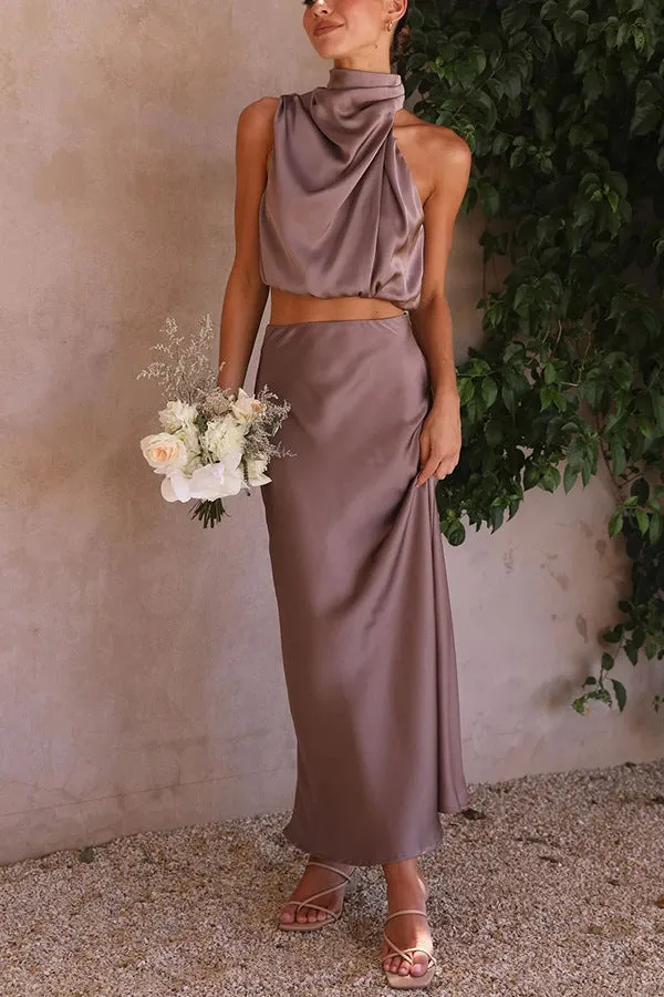 Satin Two-piece Suit