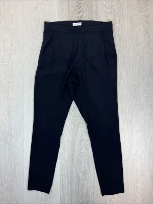Scanlan Theodore Womens Black Silk Pants Size 6 AU