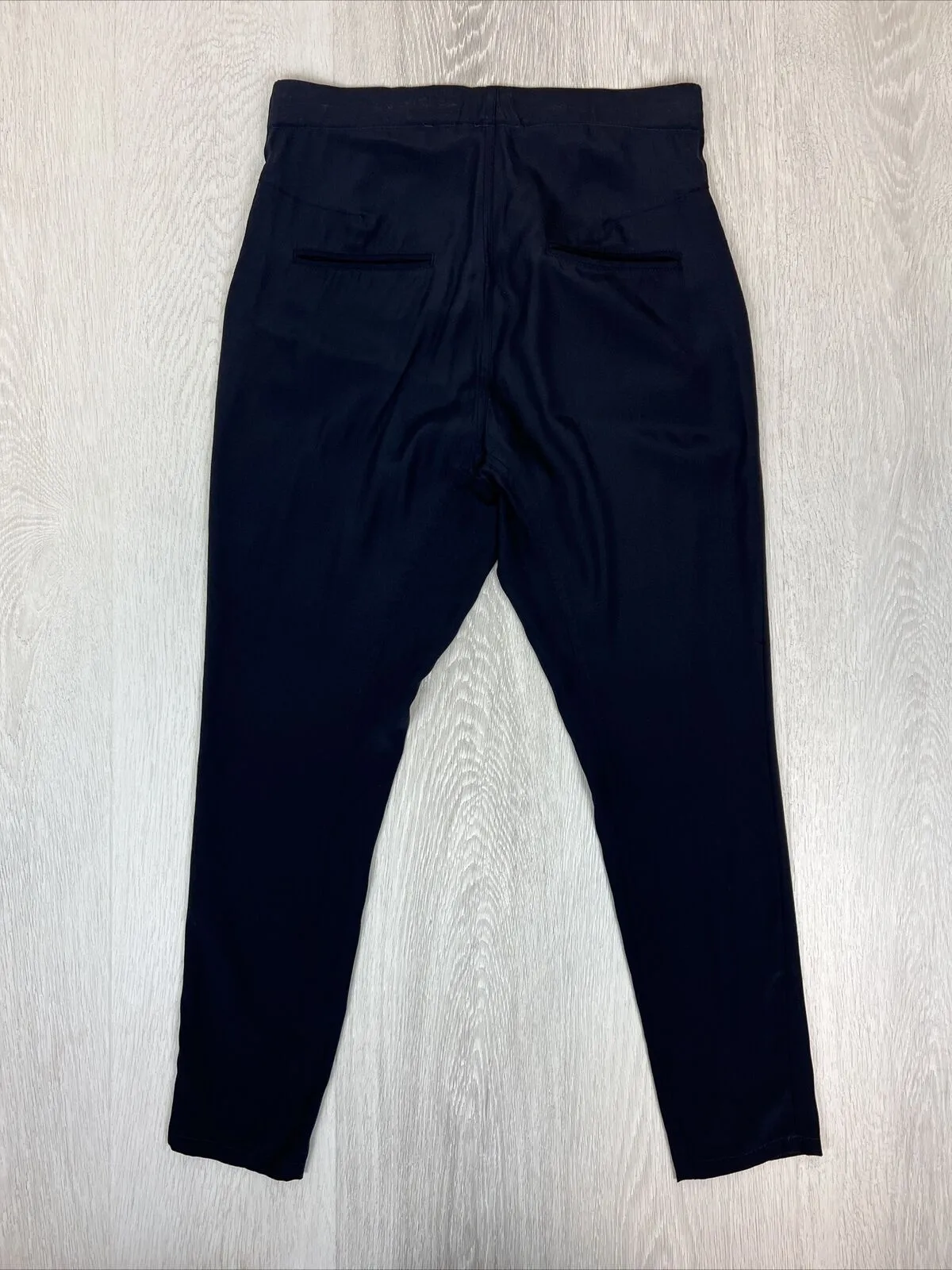 Scanlan Theodore Womens Black Silk Pants Size 6 AU