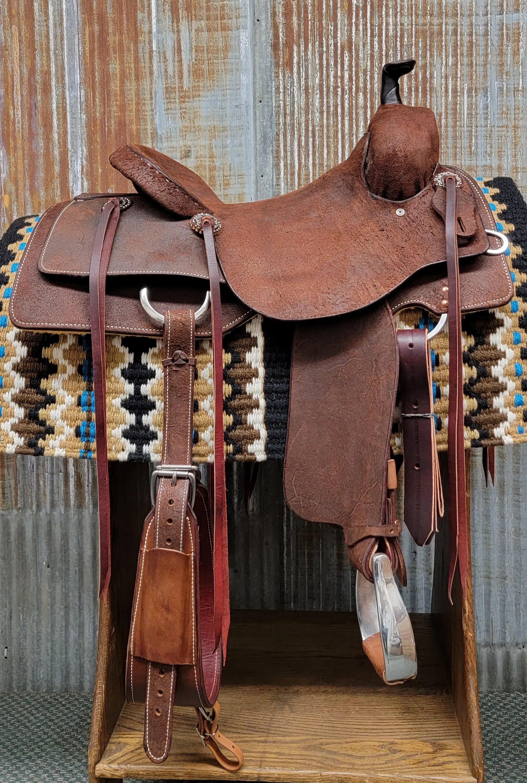 Scott Thomas Chocolate Roughout Ranch Cutter Saddle