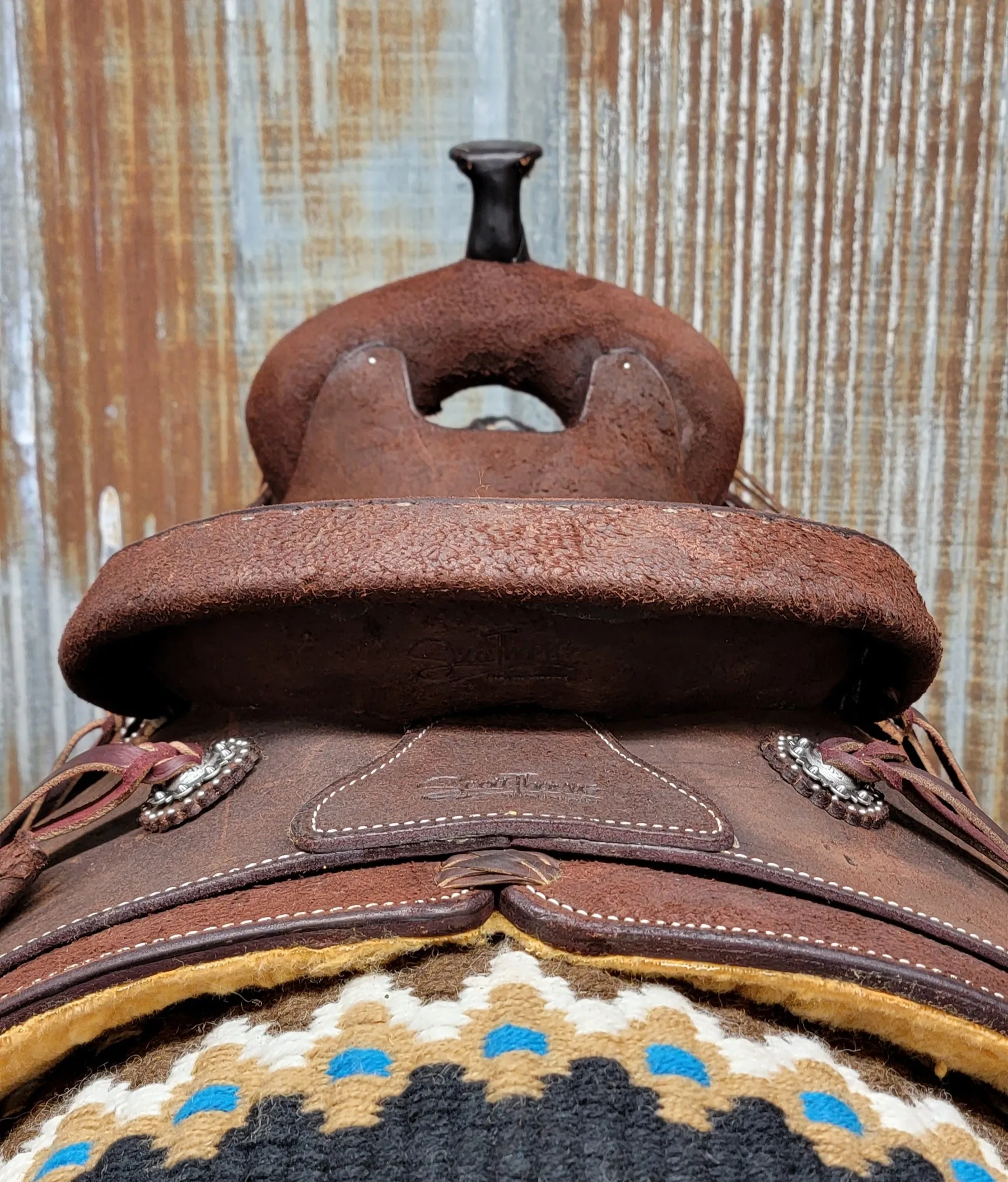 Scott Thomas Chocolate Roughout Ranch Cutter Saddle
