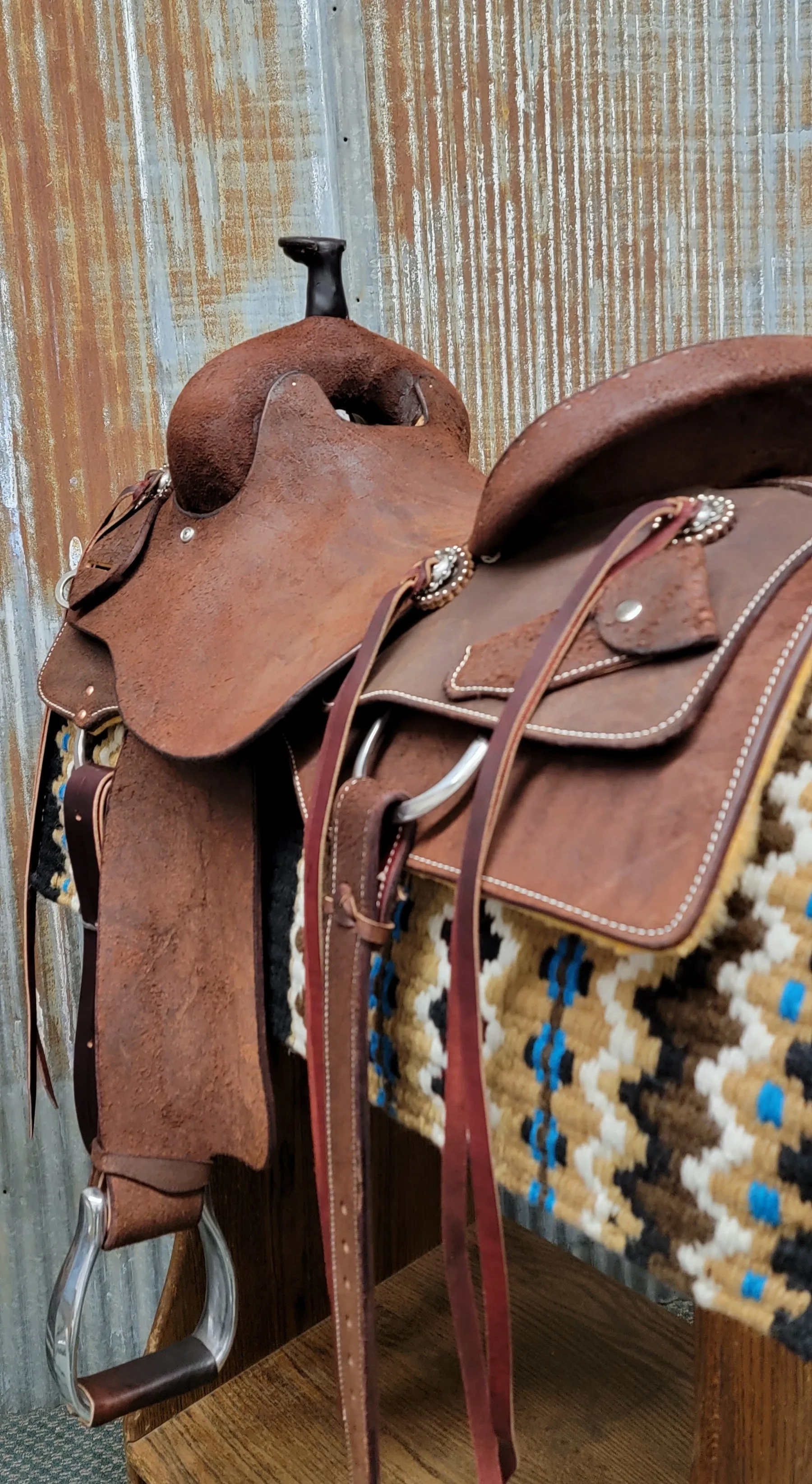 Scott Thomas Chocolate Roughout Ranch Cutter Saddle