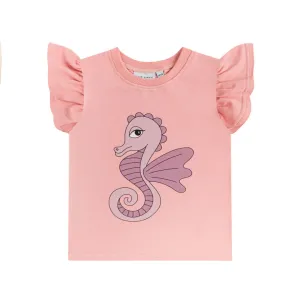 Seahorse Pink Frill Tank - HURRY! Only 2 left!