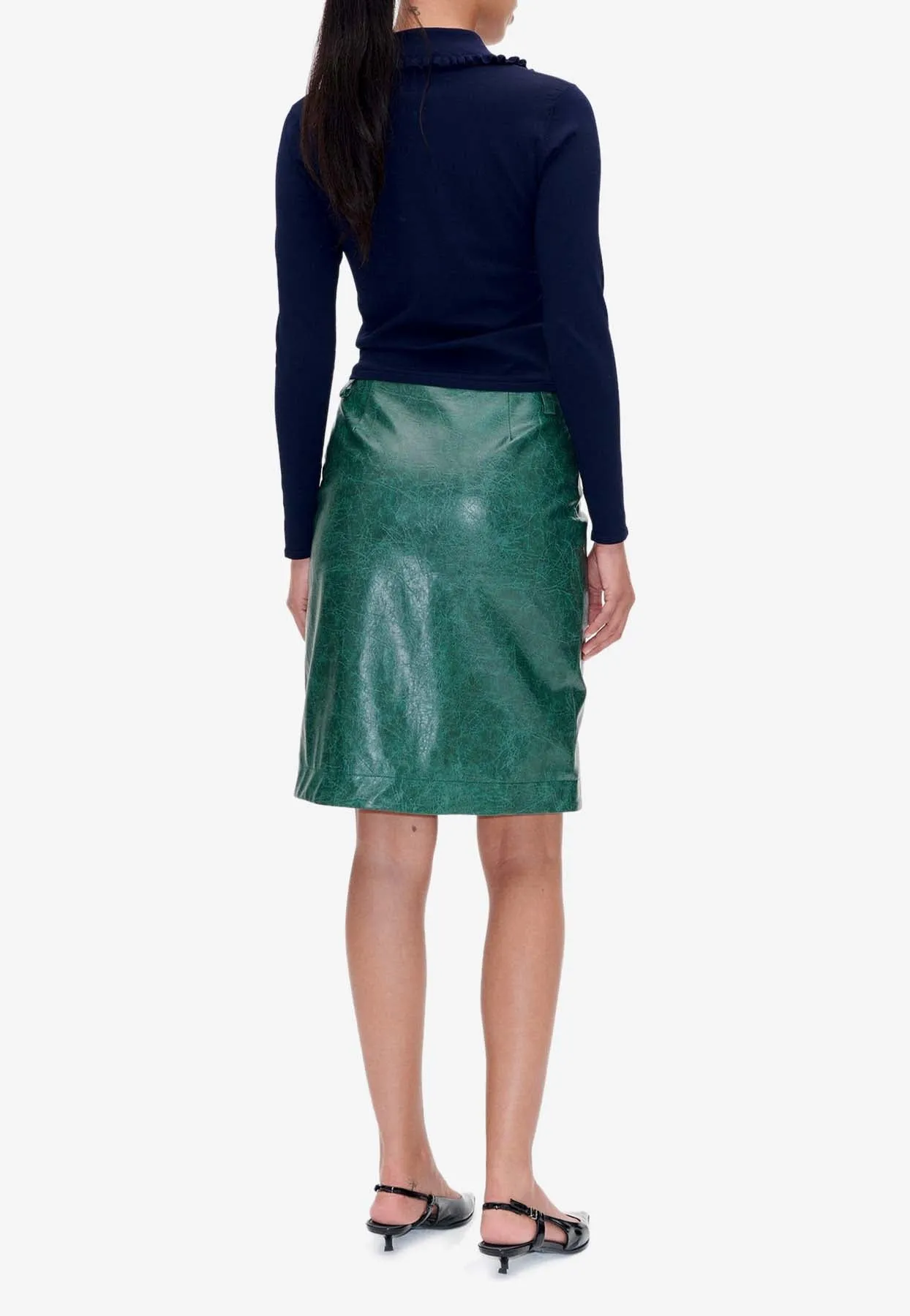 Signa Faux Leather Skirt