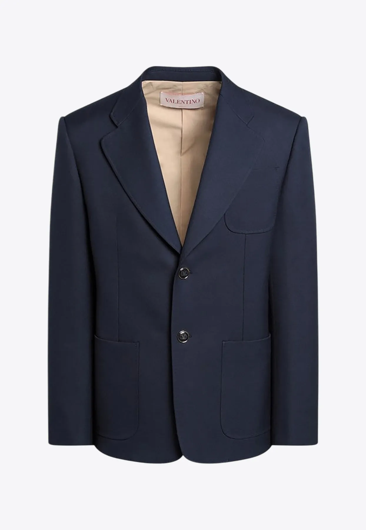 Single-Breasted Wool Blazer