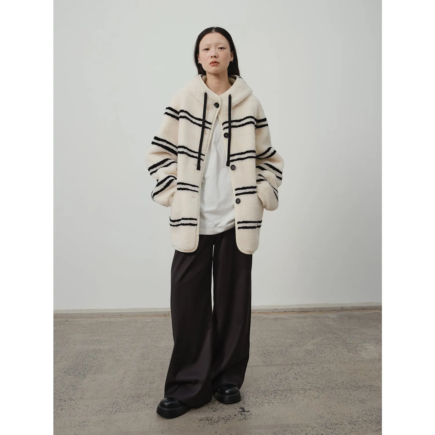 Snow Striped Coat