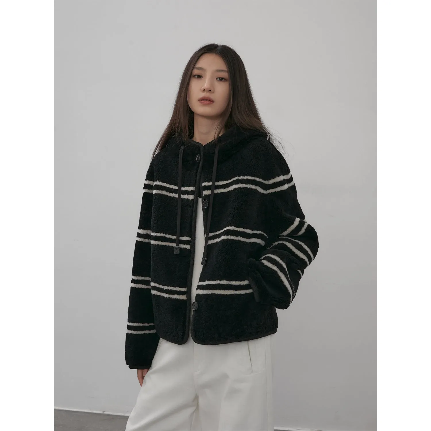 Snow Striped Coat