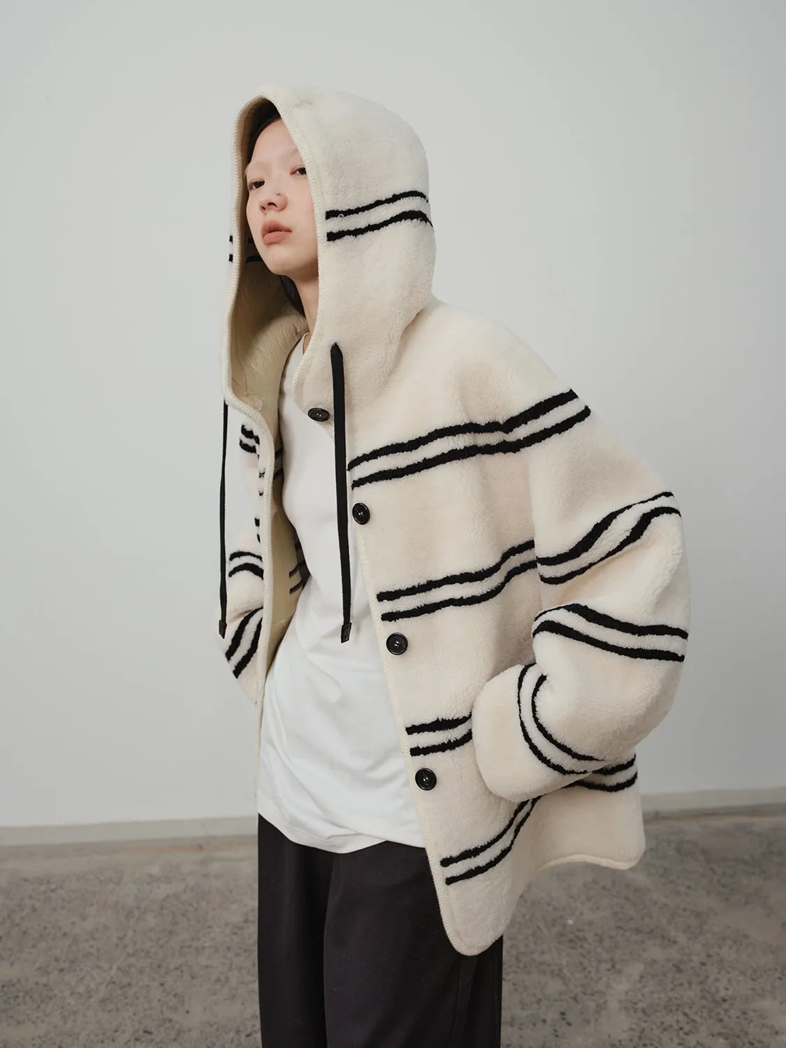 Snow Striped Coat