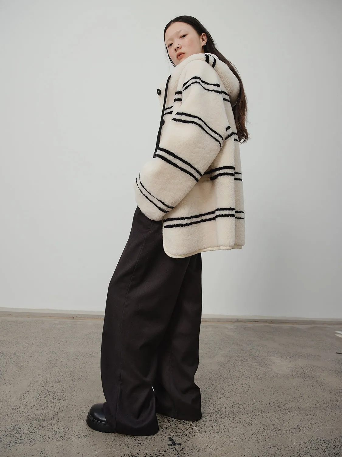Snow Striped Coat