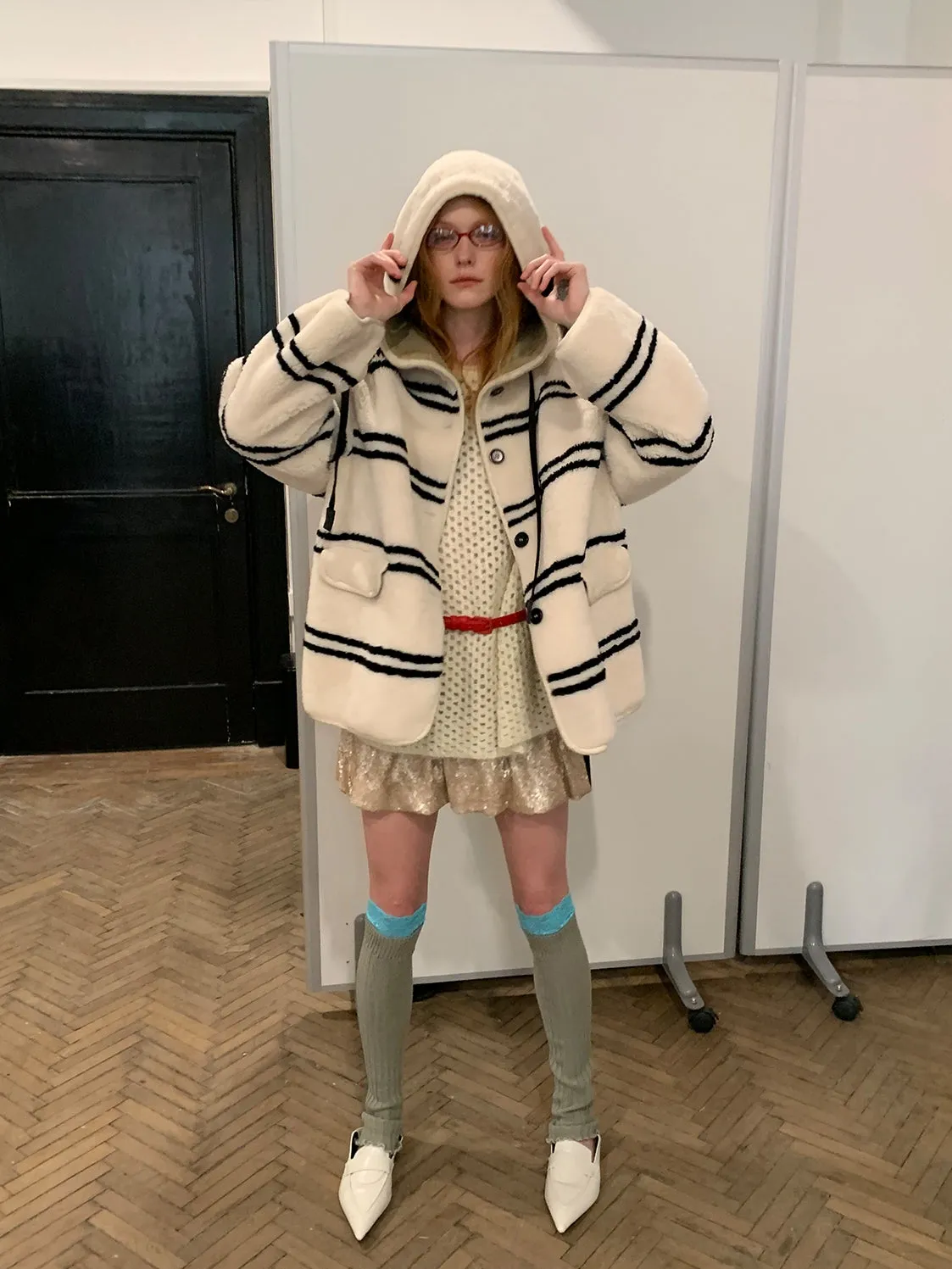 Snow Striped Coat