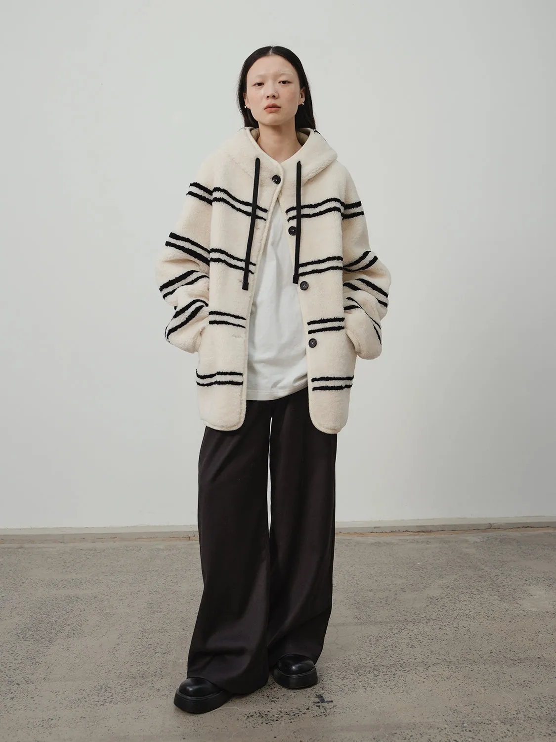 Snow Striped Coat