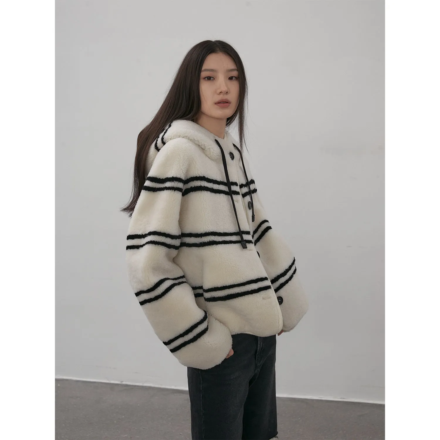 Snow Striped Coat