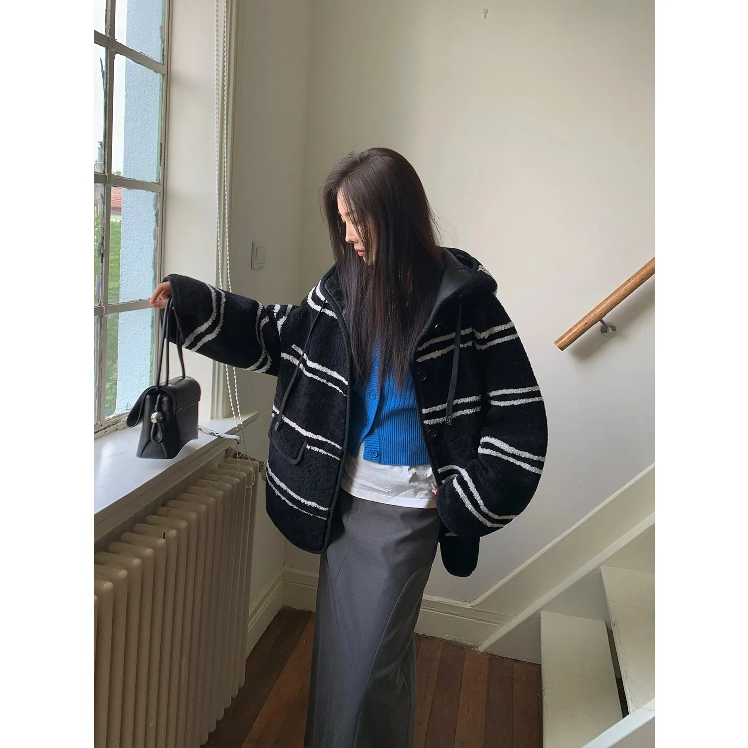 Snow Striped Coat