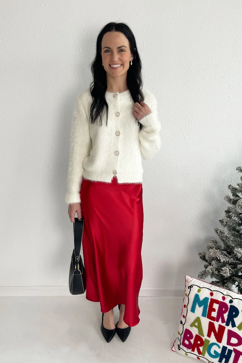 Soft Eyelash Button Down Cardigan