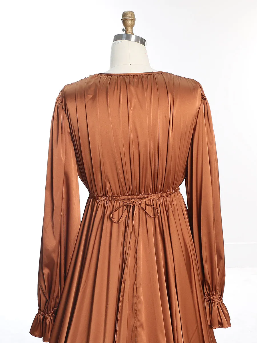 Soft Satin Photo Shoots Dress Side Slit Photography Dresses /Maternity Gown for Baby Shower YEWEN  YW231010