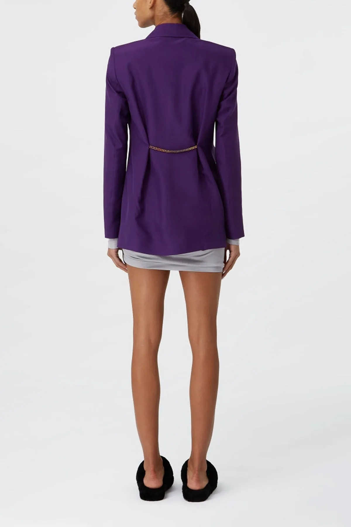 Soka Blazer Shirt in Purple