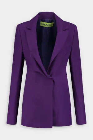 Soka Blazer Shirt in Purple