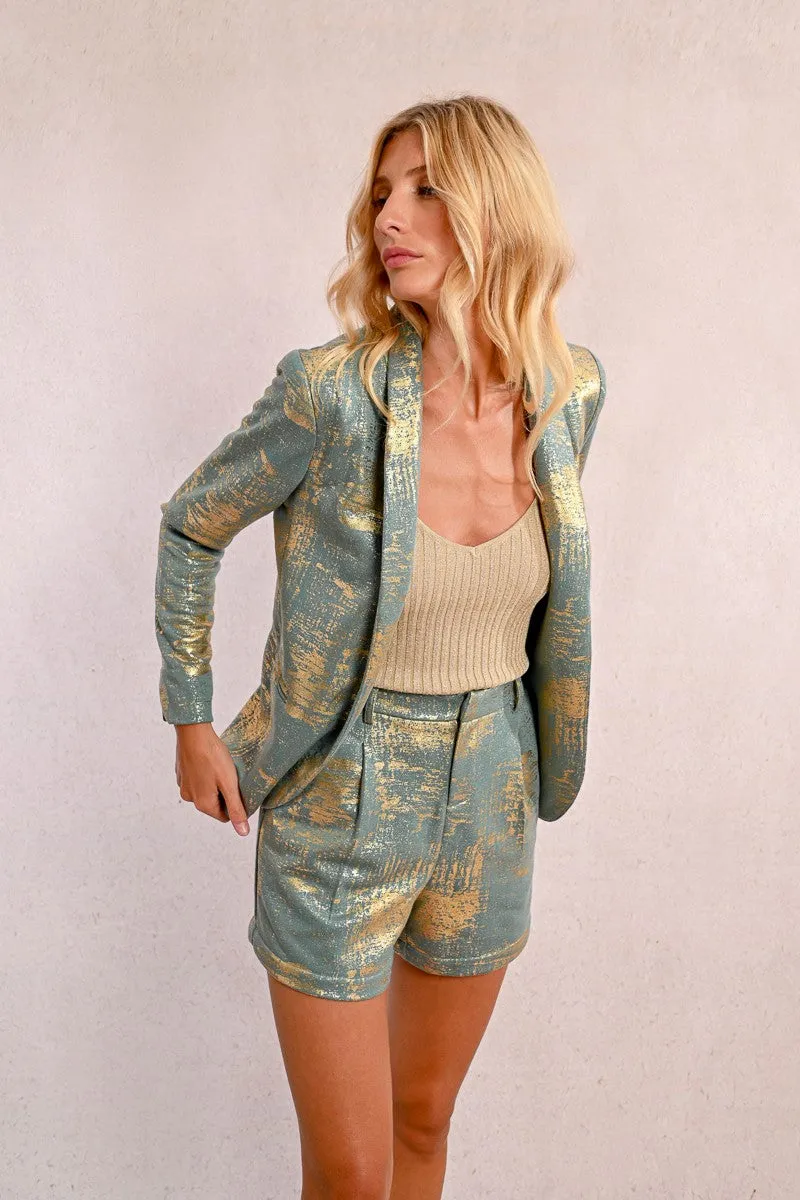 STRAIGHT BLAZER, IRIDESCENT