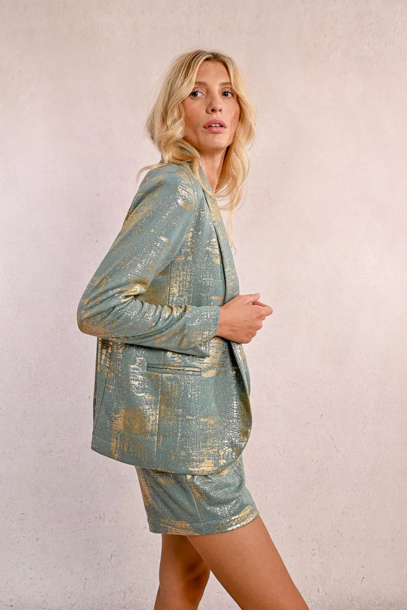 STRAIGHT BLAZER, IRIDESCENT