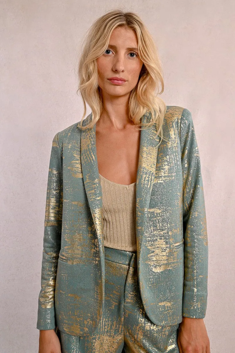 STRAIGHT BLAZER, IRIDESCENT