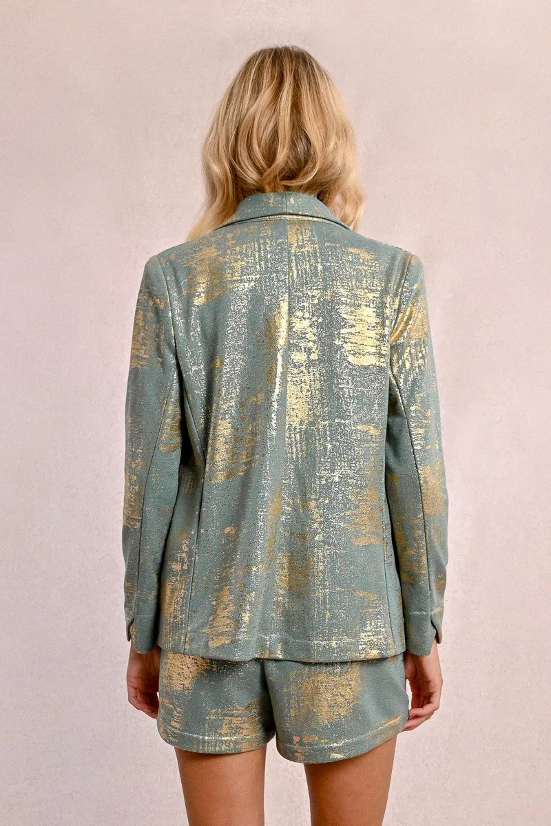 STRAIGHT BLAZER, IRIDESCENT