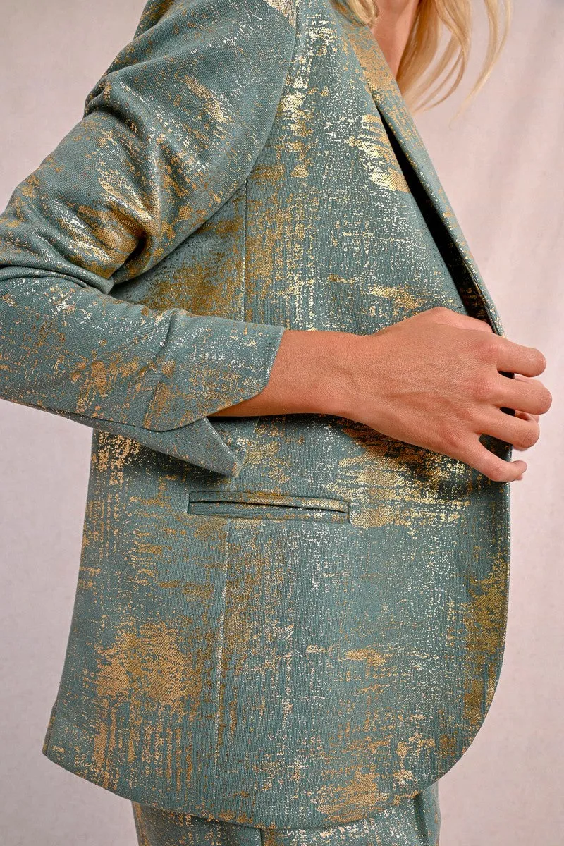STRAIGHT BLAZER, IRIDESCENT