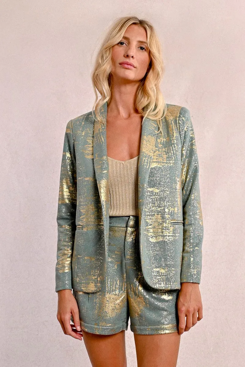 STRAIGHT BLAZER, IRIDESCENT
