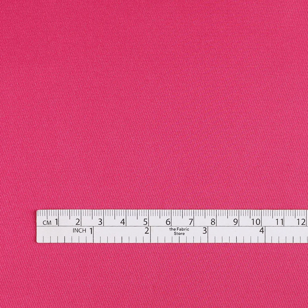 Stretch Poly Twill Satin - Razzle Dazzle Rose