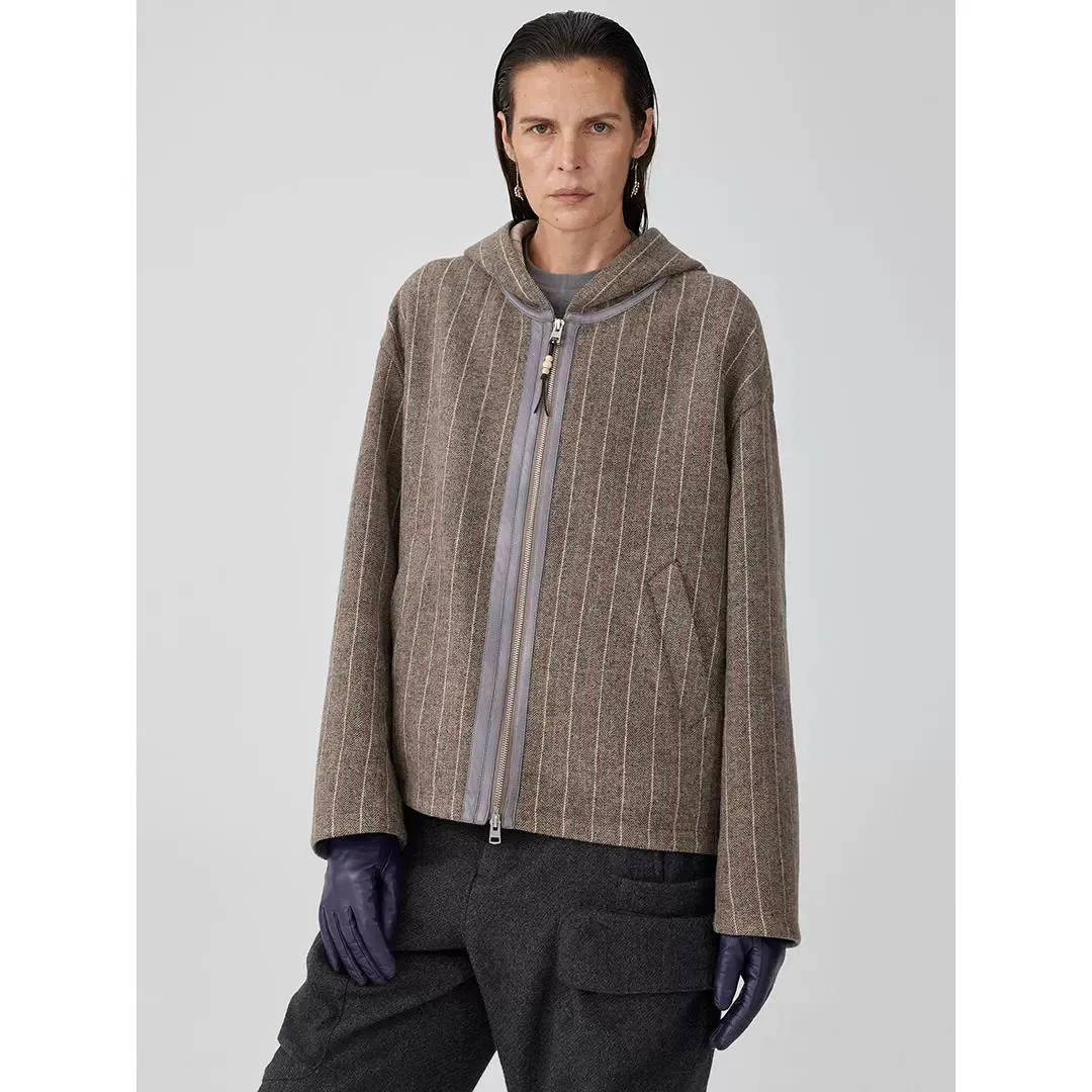 Striped Hooded Jacket