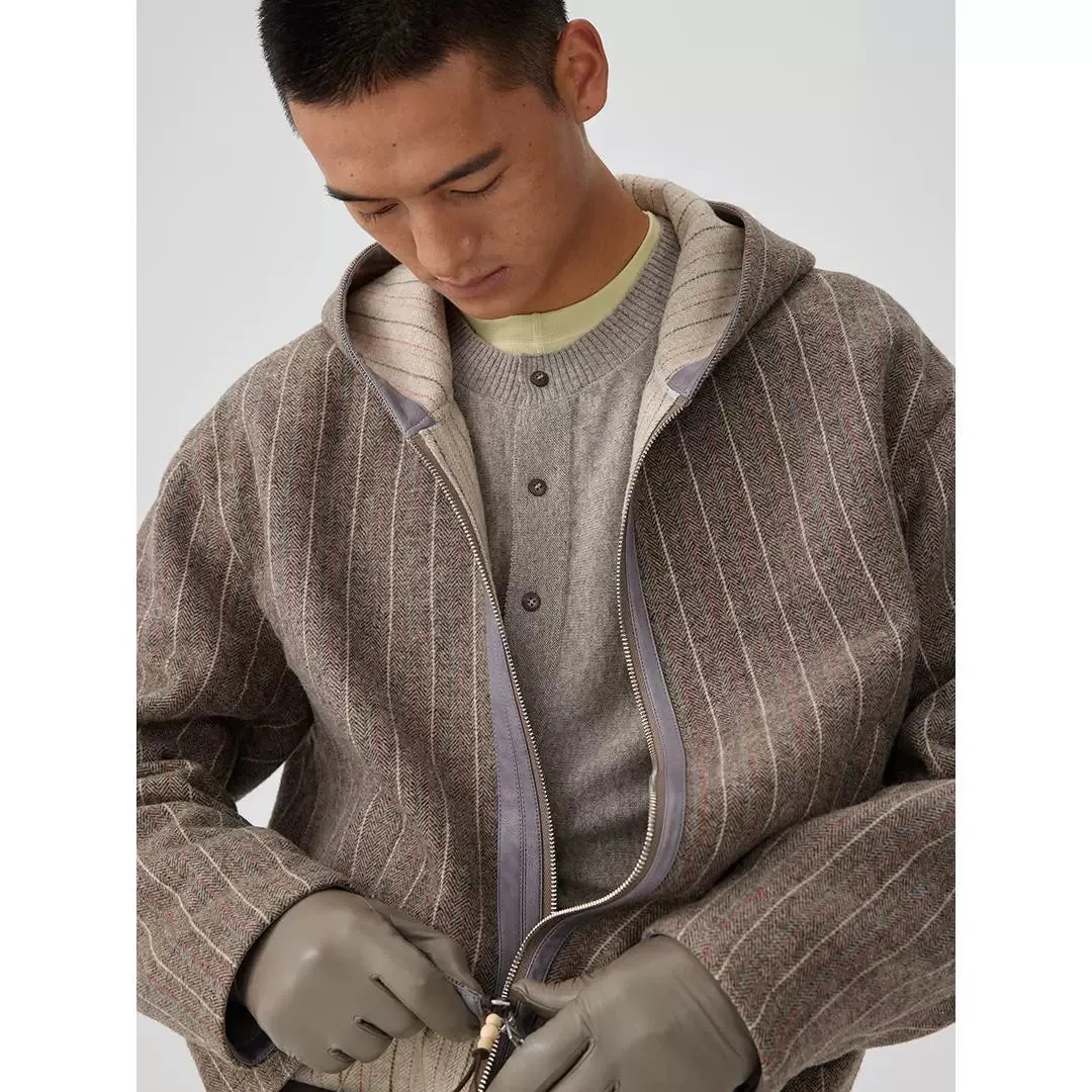 Striped Hooded Jacket