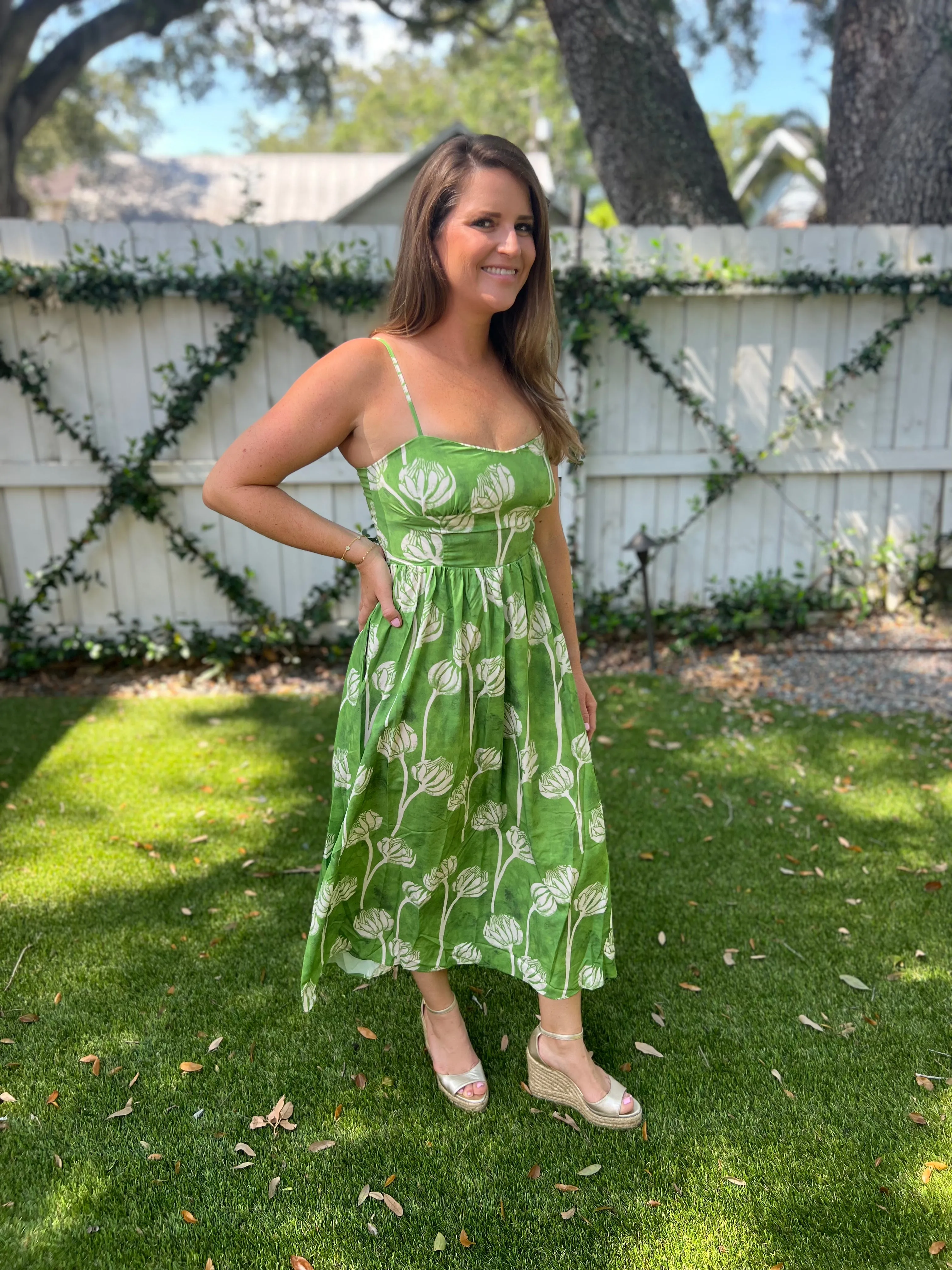 Summer Loving Floral Midi Dress