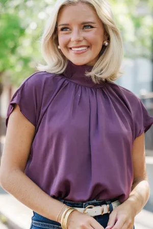 Take A Look Plum Purple Blouse