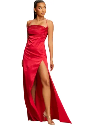 Talon Satin Slip Dress