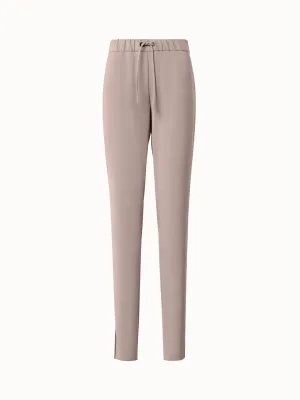 Tapered Signature Lasercut Crêpe Jogger Pants