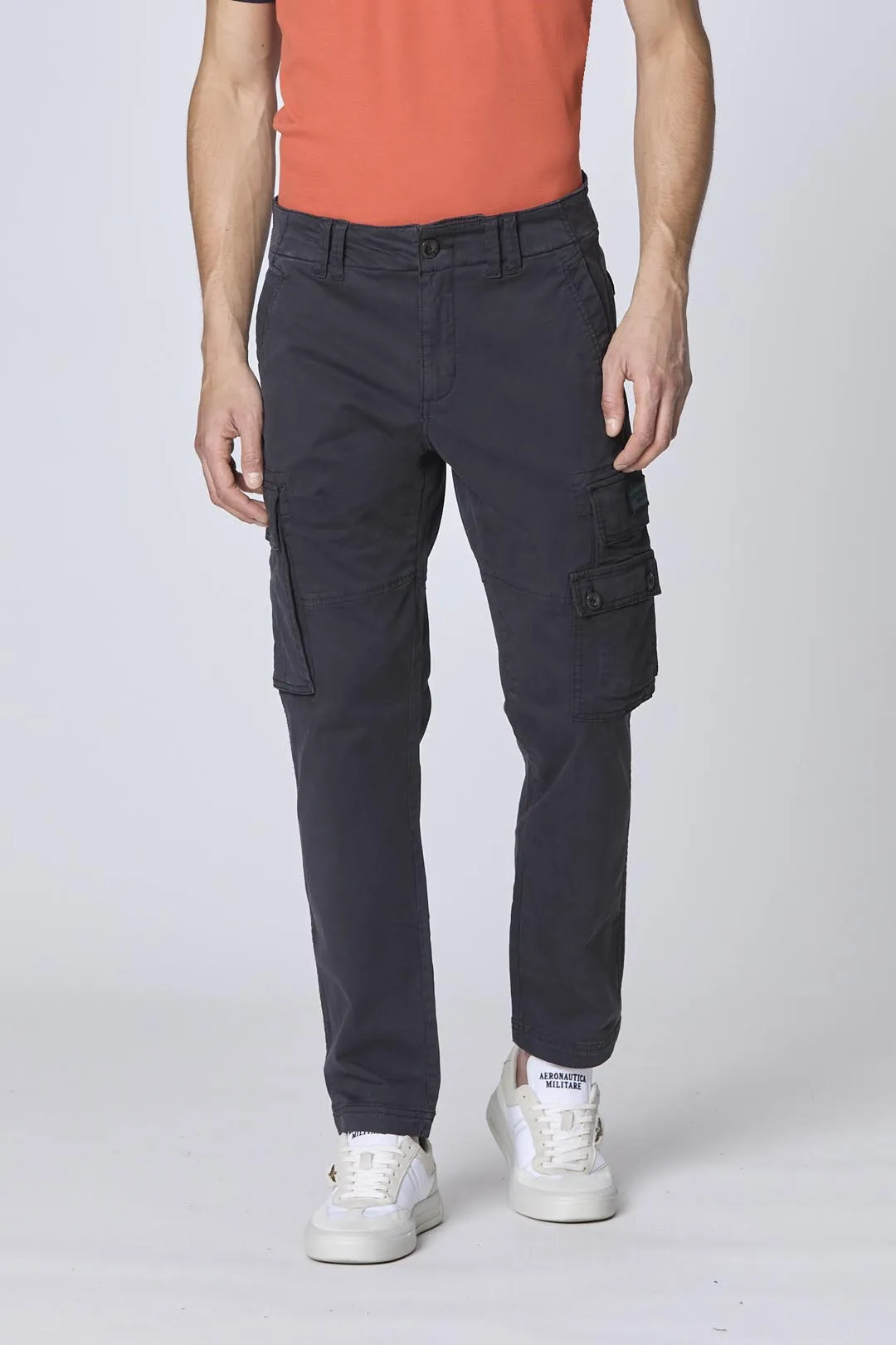 Tapered twill cargo pants
