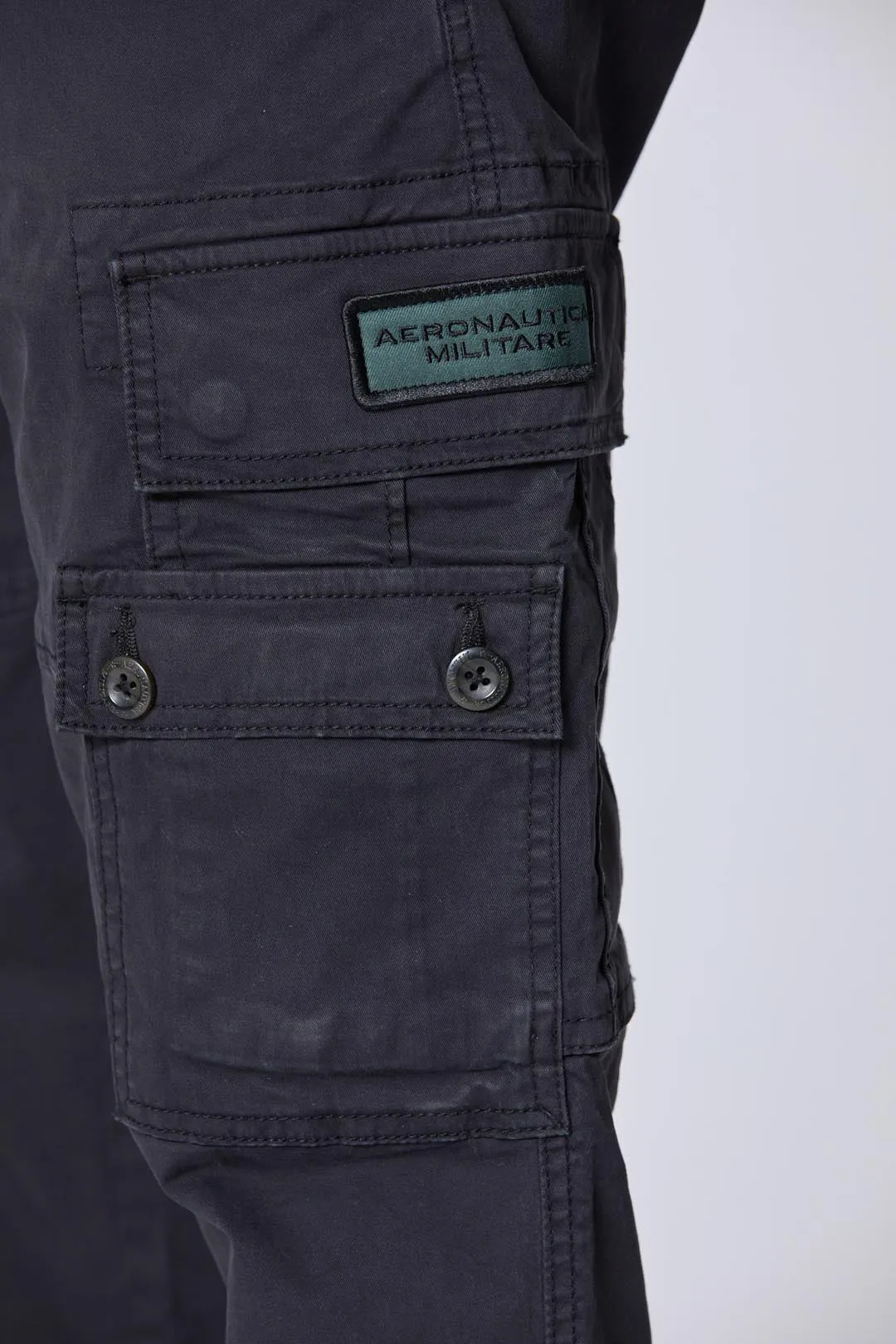 Tapered twill cargo pants